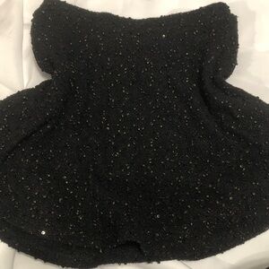 Lily White Black Sequin skirt